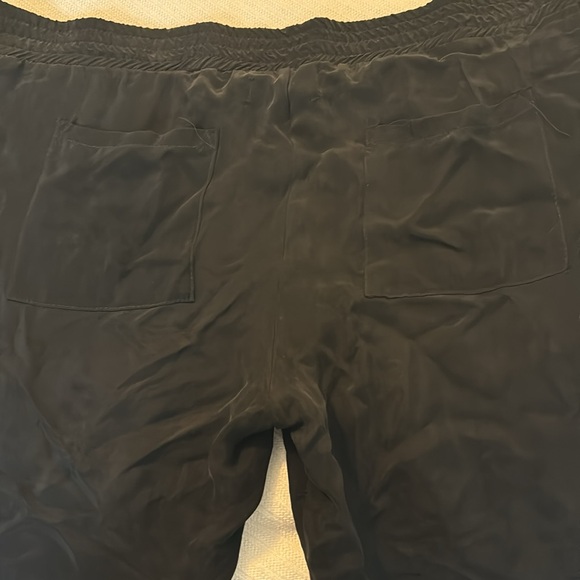 Nation LTD black rayon joggers SZ M made in LA silky texture pull on pants chic - Picture 9 of 16